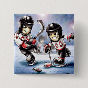 Bóton Quadrado 5.08cm icehockey