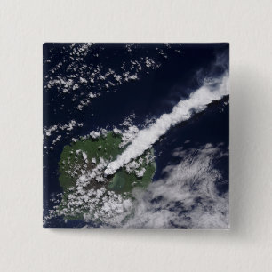 Bóton Quadrado 5.08cm Ideia satélite de uma pena grossa, vapor-rica