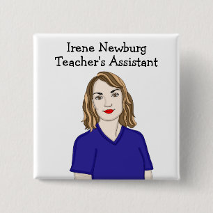 Bóton Quadrado 5.08cm Identificação personalizada do assistente de pro