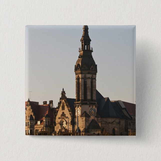 Bóton Quadrado 5.08cm Igreja Reformada Leipzig, Alemanha (Frente)