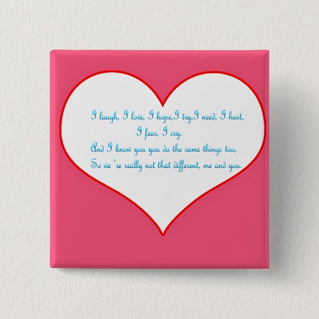 Bóton Quadrado 5.08cm Igual (Frente)