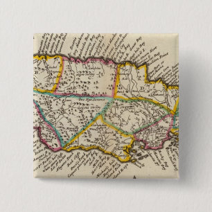 Bóton Quadrado 5.08cm Ilha da Jamaica