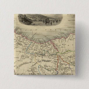 Bóton Quadrado 5.08cm Ilha Van Diemen ou Tasmânia