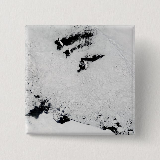 Bóton Quadrado 5.08cm Ilhas Balleny, perto da Antártica (Frente)