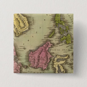 Bóton Quadrado 5.08cm Ilhas East India 2