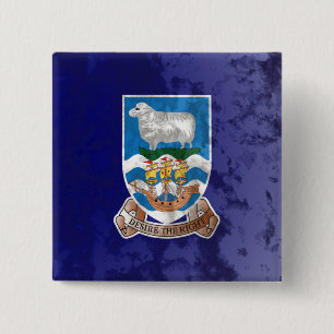 Bóton Quadrado 5.08cm Ilhas Falkland