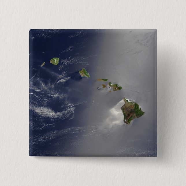 Bóton Quadrado 5.08cm Ilhas Havaianas (Frente)