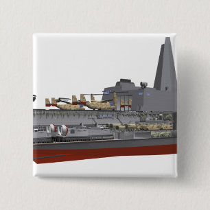 Bóton Quadrado 5.08cm Ilustração cortante