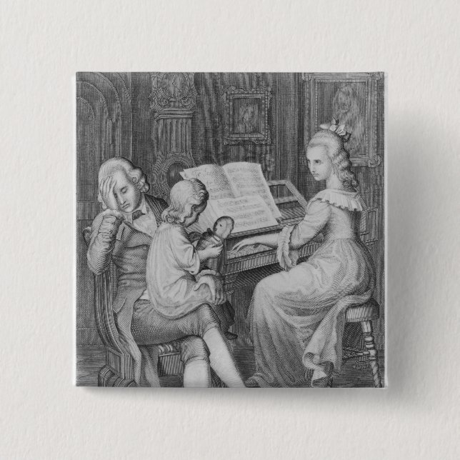 Bóton Quadrado 5.08cm Ilustração 'das amarguras de Werther (Frente)