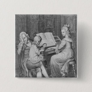 Bóton Quadrado 5.08cm Ilustração 'das amarguras de Werther