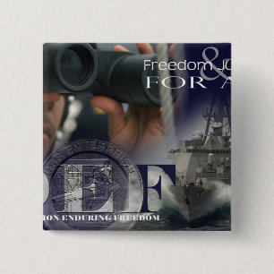 Bóton Quadrado 5.08cm Ilustração de membros de grupo