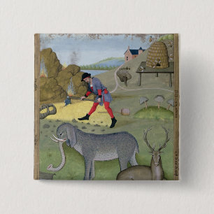 Bóton Quadrado 5.08cm Ilustração 'do livro de simples