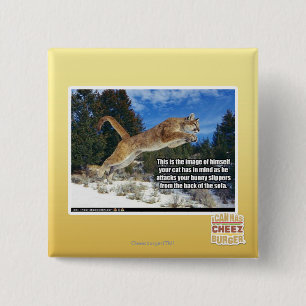 Bóton Quadrado 5.08cm Imagem do gato