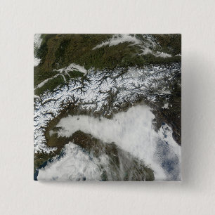 Bóton Quadrado 5.08cm Imagem satélite da cordilheira dos cumes
