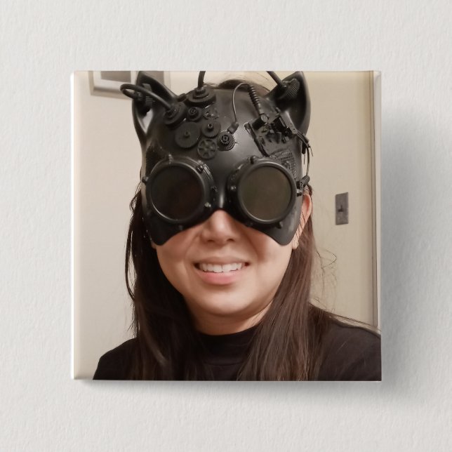 Bóton Quadrado 5.08cm Imagens de Fridge Que Se Mantenham Personalizadas  (Frente)