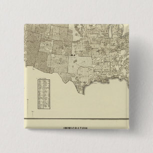 Bóton Quadrado 5.08cm Imigração francesa