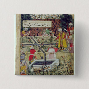 Bóton Quadrado 5.08cm Imperador Babur