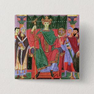 Bóton Quadrado 5.08cm Imperador romano santamente Otto da Senhora