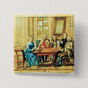 Bóton Quadrado 5.08cm Imperatriz Maria Teresa de Áustria