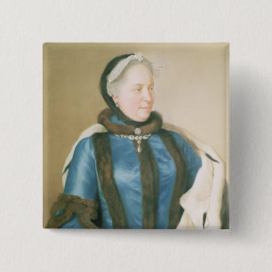 Bóton Quadrado 5.08cm Imperatriz Maria Theresa de Áustria, c.1770