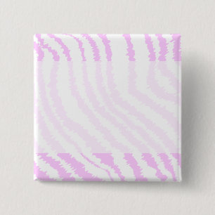 Bóton Quadrado 5.08cm Impressão cor-de-rosa da zebra, teste padrão