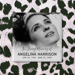 Bóton Quadrado 5.08cm In Loving Memory Funeral