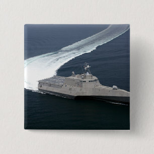 Bóton Quadrado 5.08cm Independência do navio de combate no Golfo do