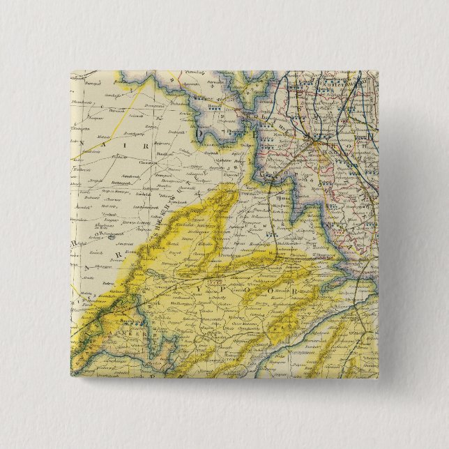 Bóton Quadrado 5.08cm Índia 4 (Frente)