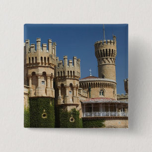 Bóton Quadrado 5.08cm ÍNDIA, Karnataka, Bangalore: Palácio de Bangalore