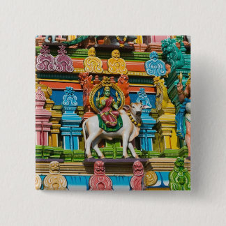 Bóton Quadrado 5.08cm ÍNDIA, Tamil Nadu, Chennai: Kapaleeshwarar