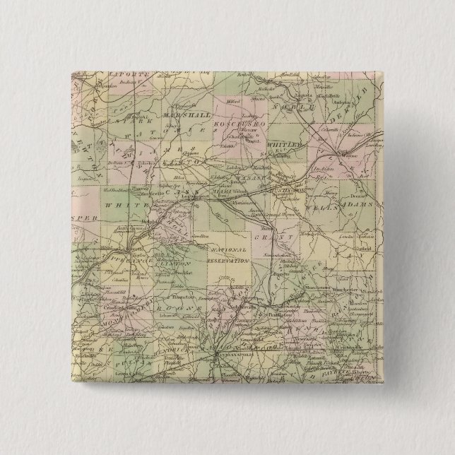 Bóton Quadrado 5.08cm Indiana 3 (Frente)