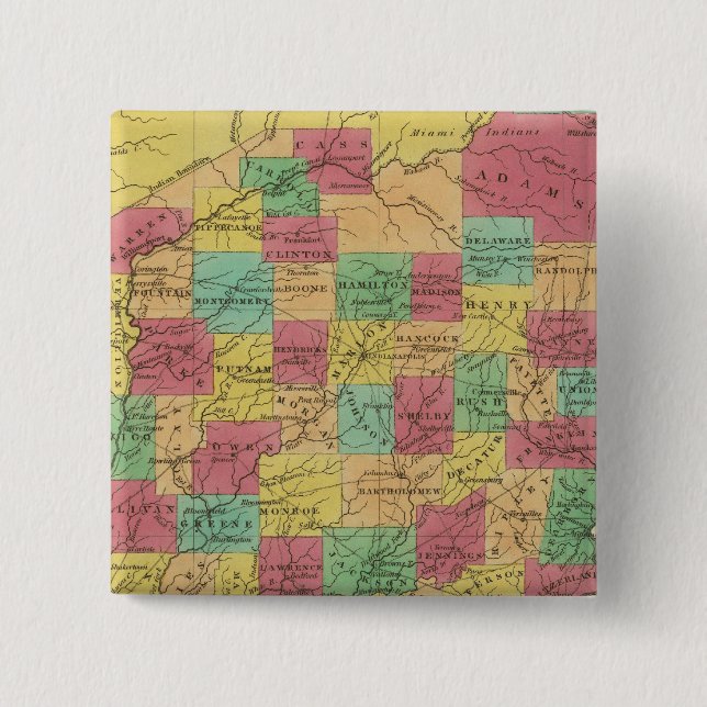 Bóton Quadrado 5.08cm Indiana 6 (Frente)