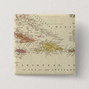 Bóton Quadrado 5.08cm Índias Ocidentais 14