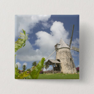 Bóton Quadrado 5.08cm Índias Ocidentais Francesas, Guadaloupe, Marie, G