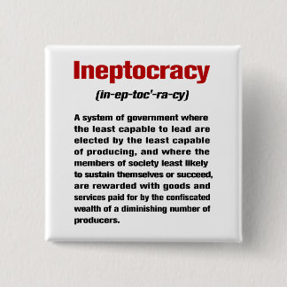 Bóton Quadrado 5.08cm Ineptocracy