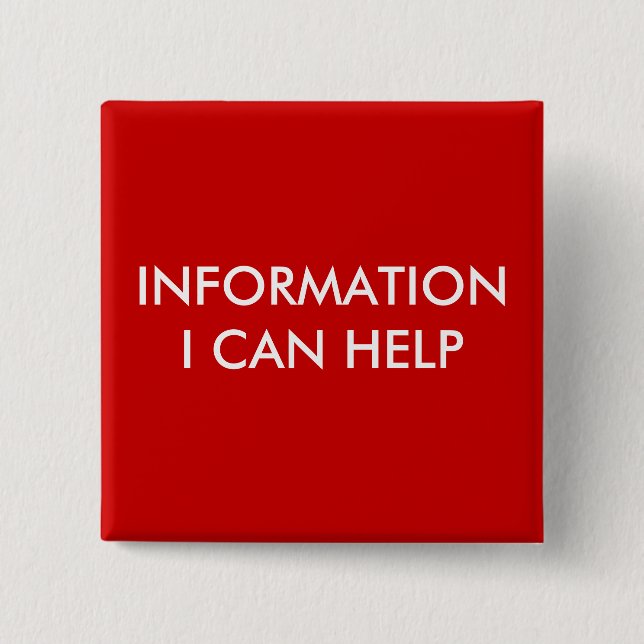 BÓTON QUADRADO 5.08CM INFORMAÇÃO (Frente)