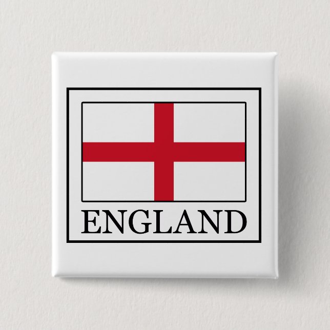 Bóton Quadrado 5.08cm Inglaterra (Frente)