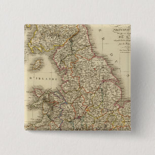 Bóton Quadrado 5.08cm Inglaterra, País de Gales