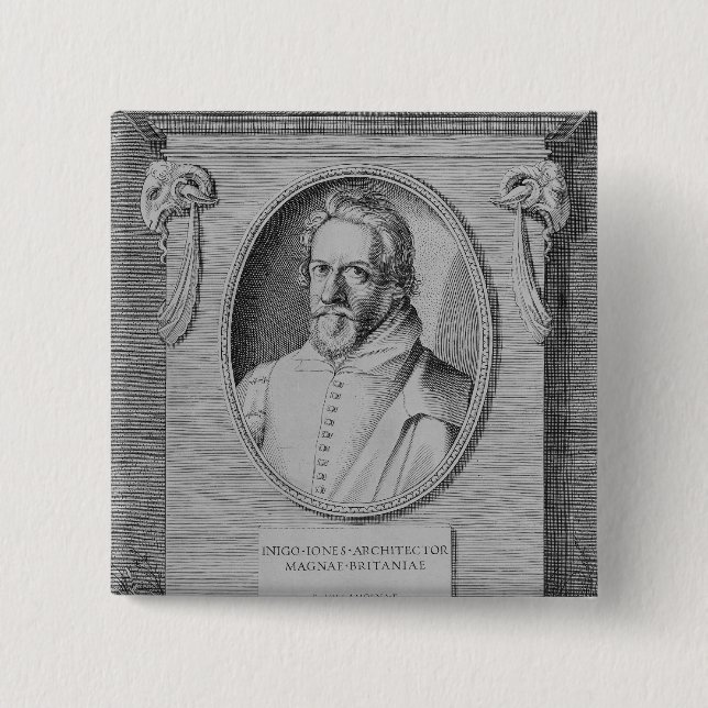 Bóton Quadrado 5.08cm Inigo Jones (Frente)