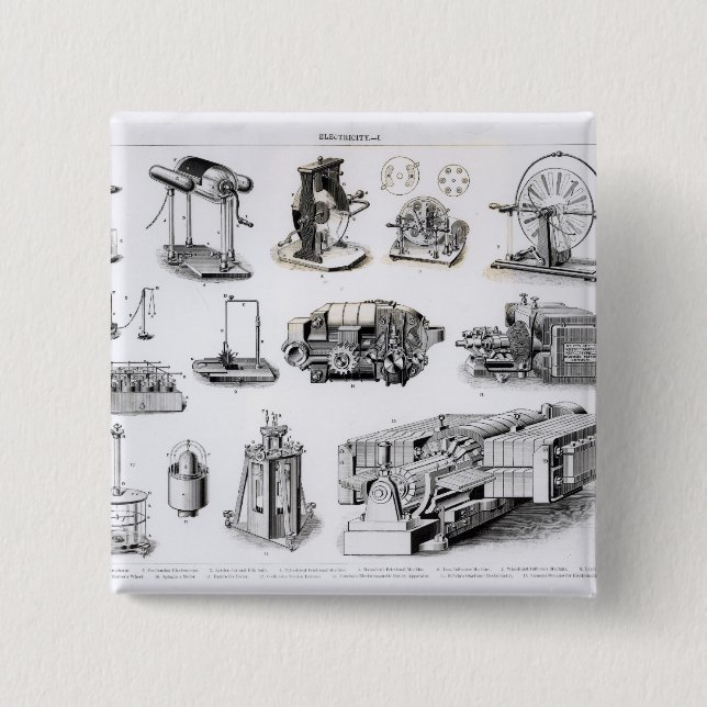 Bóton Quadrado 5.08cm Instrumentos à descoberta e ao uso de (Frente)