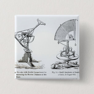 Bóton Quadrado 5.08cm Instrumentos astronômicos