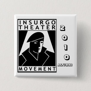 Bóton Quadrado 5.08cm Insurgo Pin 2010, Alumni