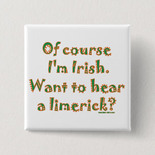 Bóton Quadrado 5.08cm Irish Limerick