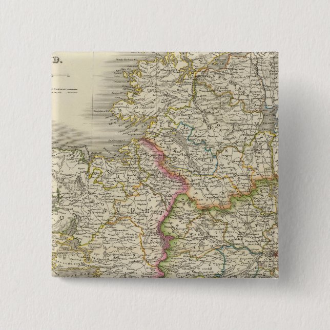 Bóton Quadrado 5.08cm Irlanda 4 (Frente)