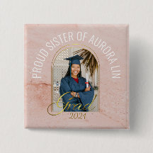 Irmã Moderna Orgulhosa do Graduado Foto Personaliz