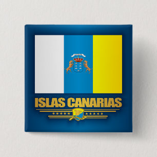Bóton Quadrado 5.08cm Islas Canarias (Ilhas Canárias)