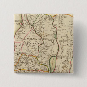 Bóton Quadrado 5.08cm Israel e a Palestina