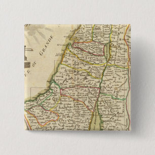 Bóton Quadrado 5.08cm Israel e a Palestina 3