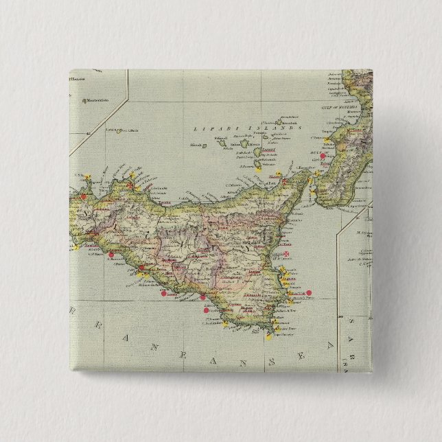 Bóton Quadrado 5.08cm Itália 19 (Frente)