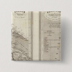 Bóton Quadrado 5.08cm Itália Antiga, Palestina